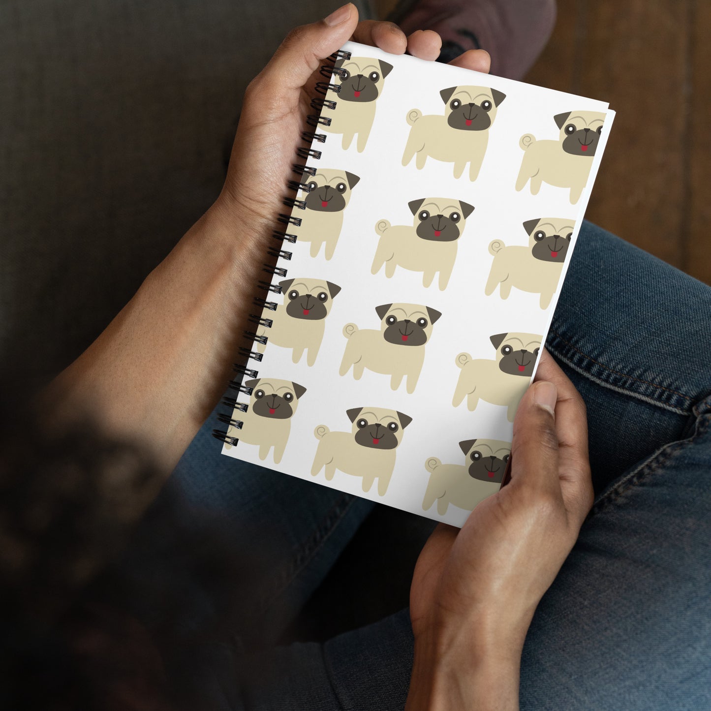Spiral Pug notebook